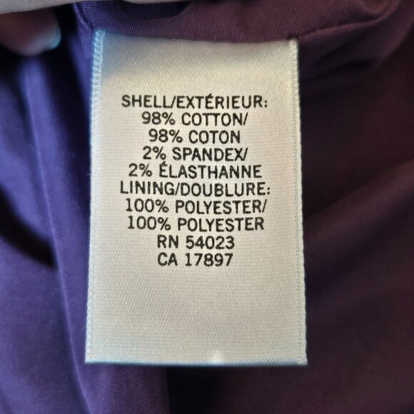 Banana Republic Animal Print Cotton Pencil Skirt 12 Purple Black Artsy Office - Picture 8 of 9